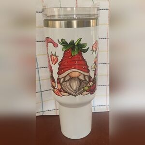 Strawberry Gnome Travel Mug